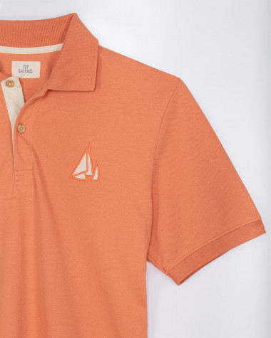 Herren-Poloshirt Segelboot