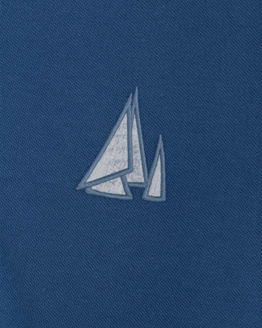 Herren-Poloshirt Segelboot