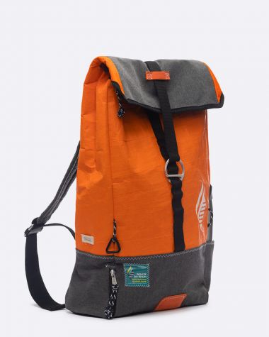 Dinghy Backpack - Orange Noir Caraïbes