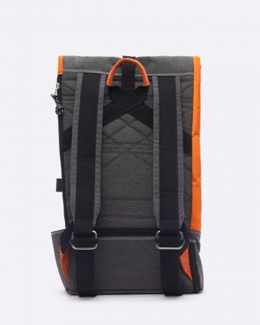 Dinghy Backpack - Orange Noir Caraïbes