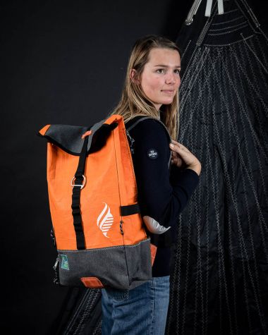 Dinghy Backpack - Orange Noir Caraïbes