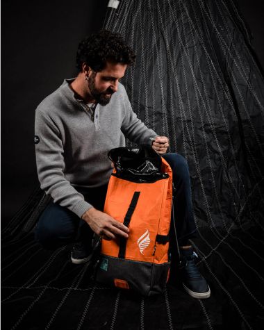 Dinghy Backpack - Orange Noir Caraïbes
