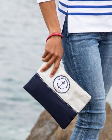 French navy 2025 clutch bag