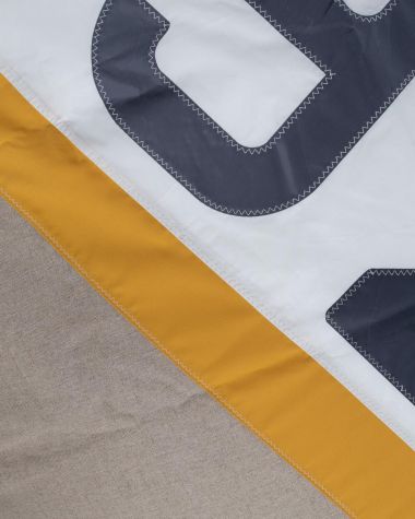 Maxi Pouf Lin Moutarde 140x140