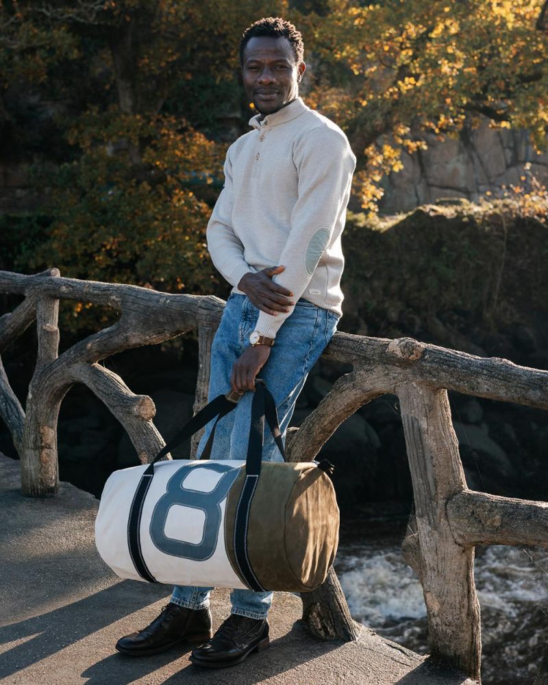 Duffel Bag Onshore · Khaki leather