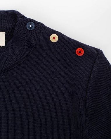 Men's sailor sweater in wool Violette Dorange