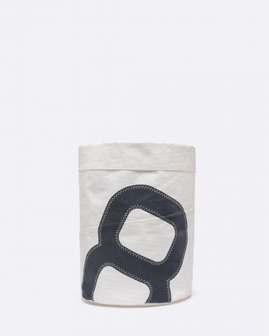 Corbeille papier rayée