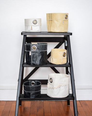 Schwarzer 3Di Tischkorb · Größe S