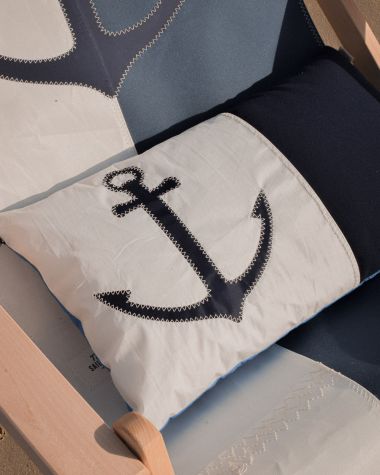 Cushion 30x50 anchor blue