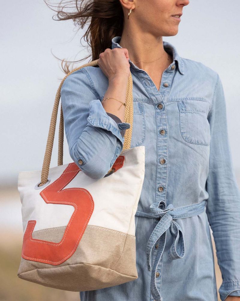 Sac à main Légende · Cuir corail