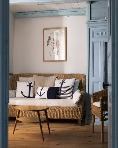 Coussin 40x40 · Ancre marine