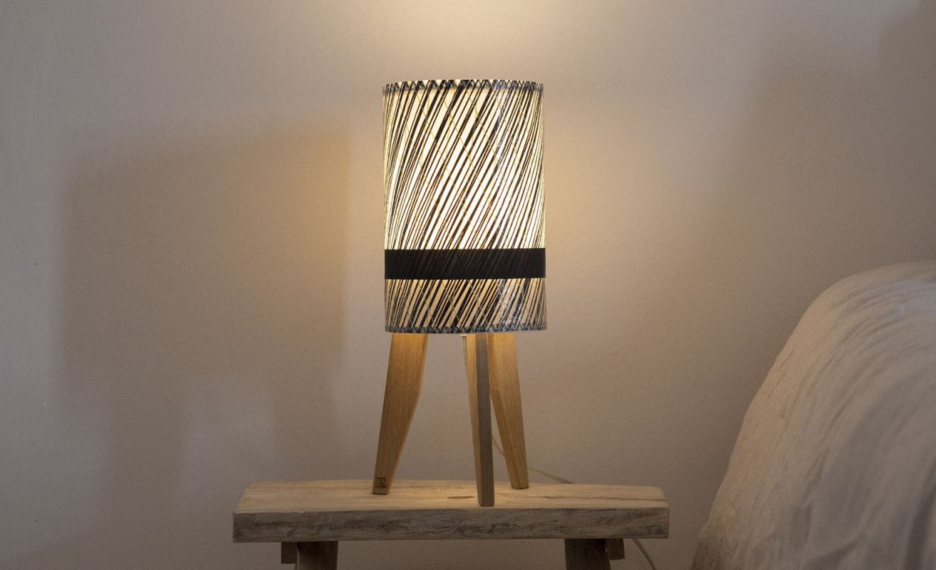 Lampe mini colonne · Technique noire