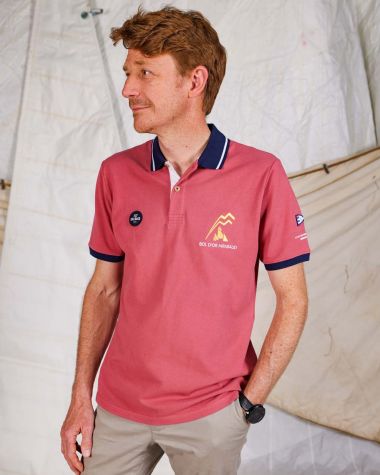 Limited Edition Men's polo shirt faded red· Bol d'Or Mirabaud 2023 - Tax will be deducted for Swiss orders.