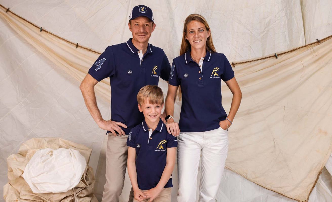 Men's short sleeved polo navy blue· Bol d'Or Mirabaud 2023 - Tax will be deducted for Swiss orders.