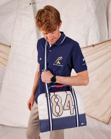 Men's short sleeved polo navy blue· Bol d'Or Mirabaud 2023 - Tax will be deducted for Swiss orders.