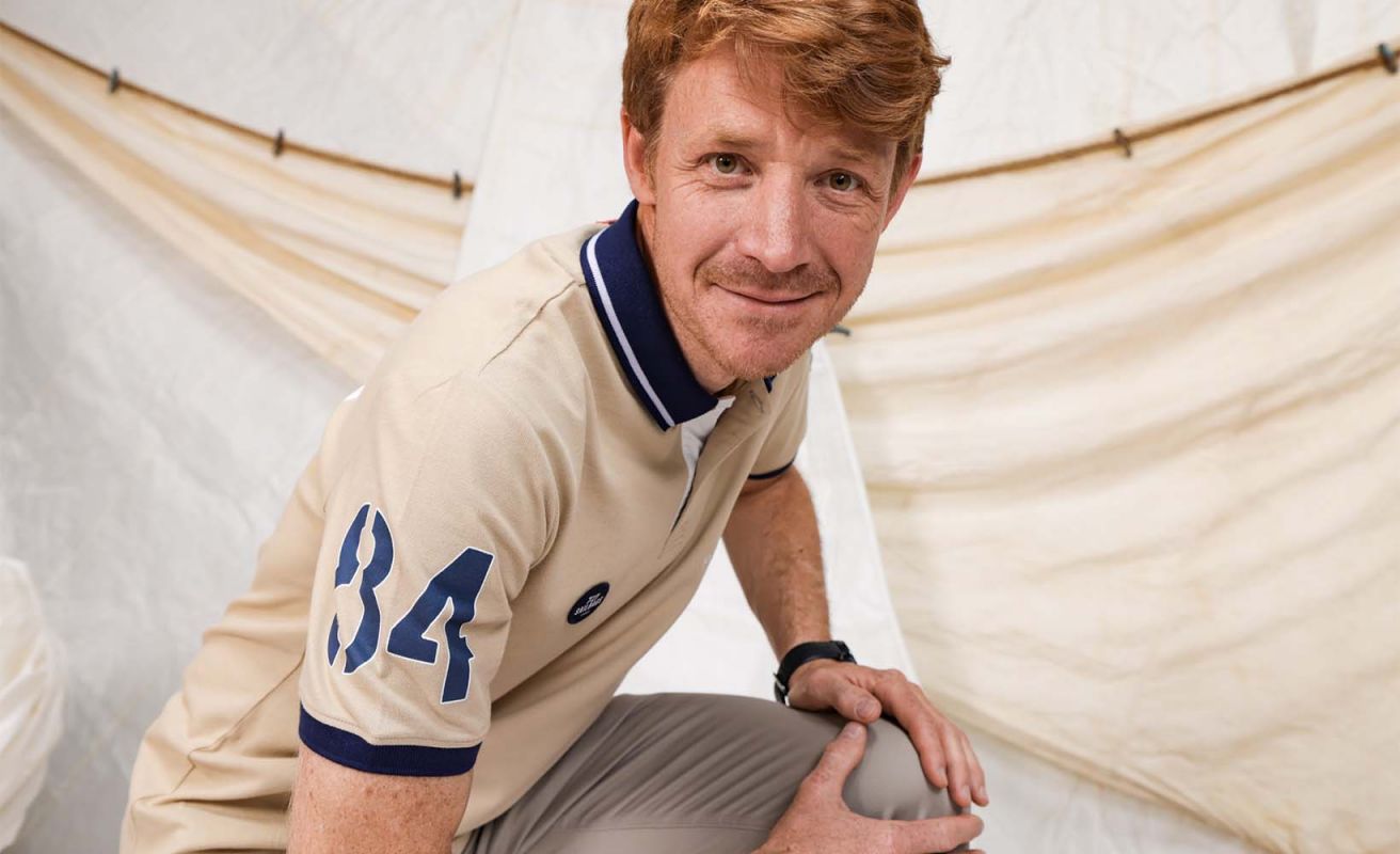 Men's short sleeved polo sand· Bol d'Or Mirabaud 2023