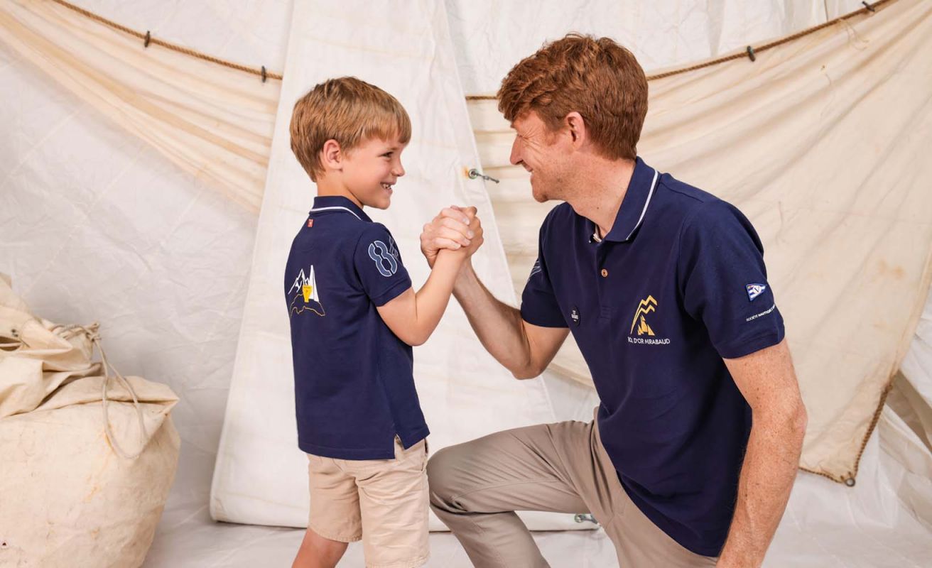 Kid's polo navy blue· Bol d'Or Mirabaud 2023 - Tax will be deducted for Swiss orders.