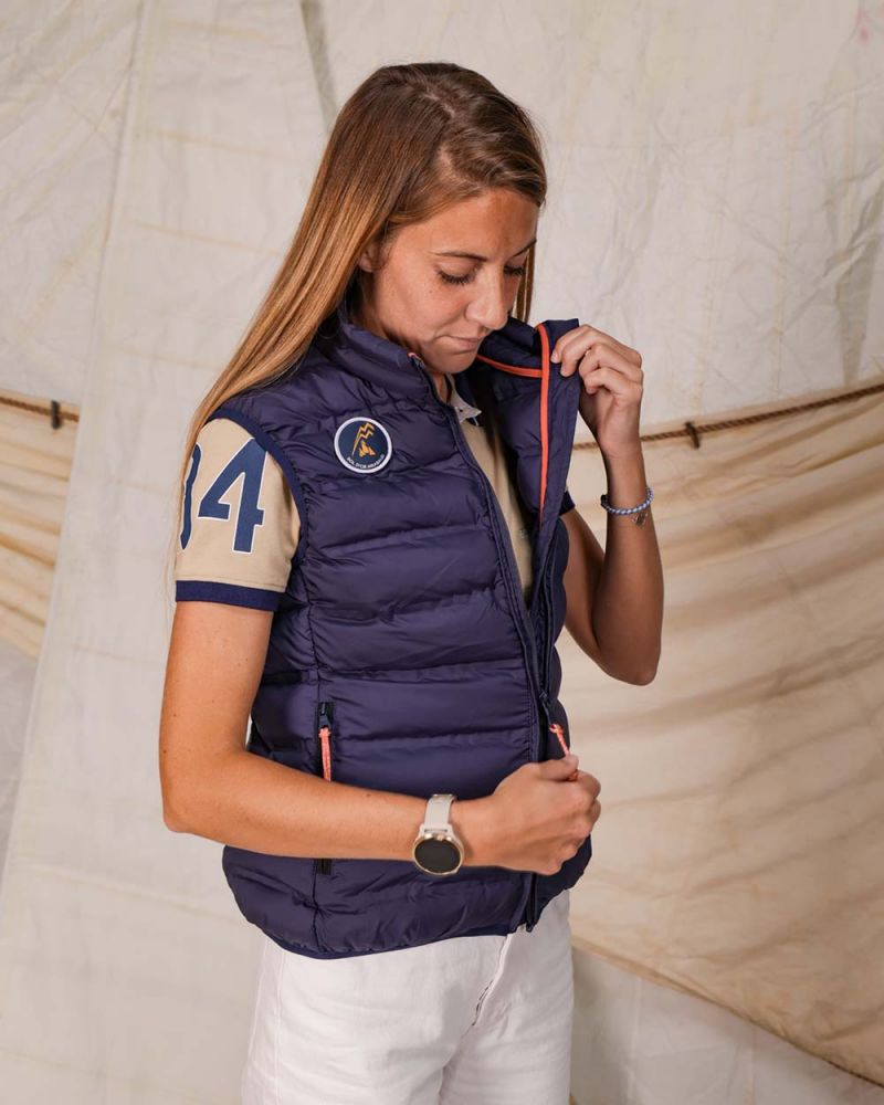Women's sleeveless down jacket Light· Bol d'Or Mirabaud 2023 - Tax will be deducted for Swiss orders.