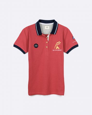 Limited Edition Women's polo shirt faded red· Bol d'Or Mirabaud 2023 