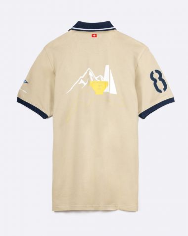 Men's short sleeved polo sand· Bol d'Or Mirabaud 2023