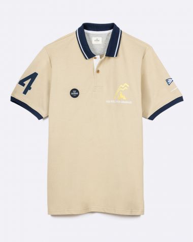 Men's short sleeved polo sand· Bol d'Or Mirabaud 2023