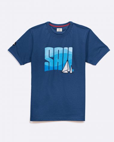 T-Shirt Sail · Bleu