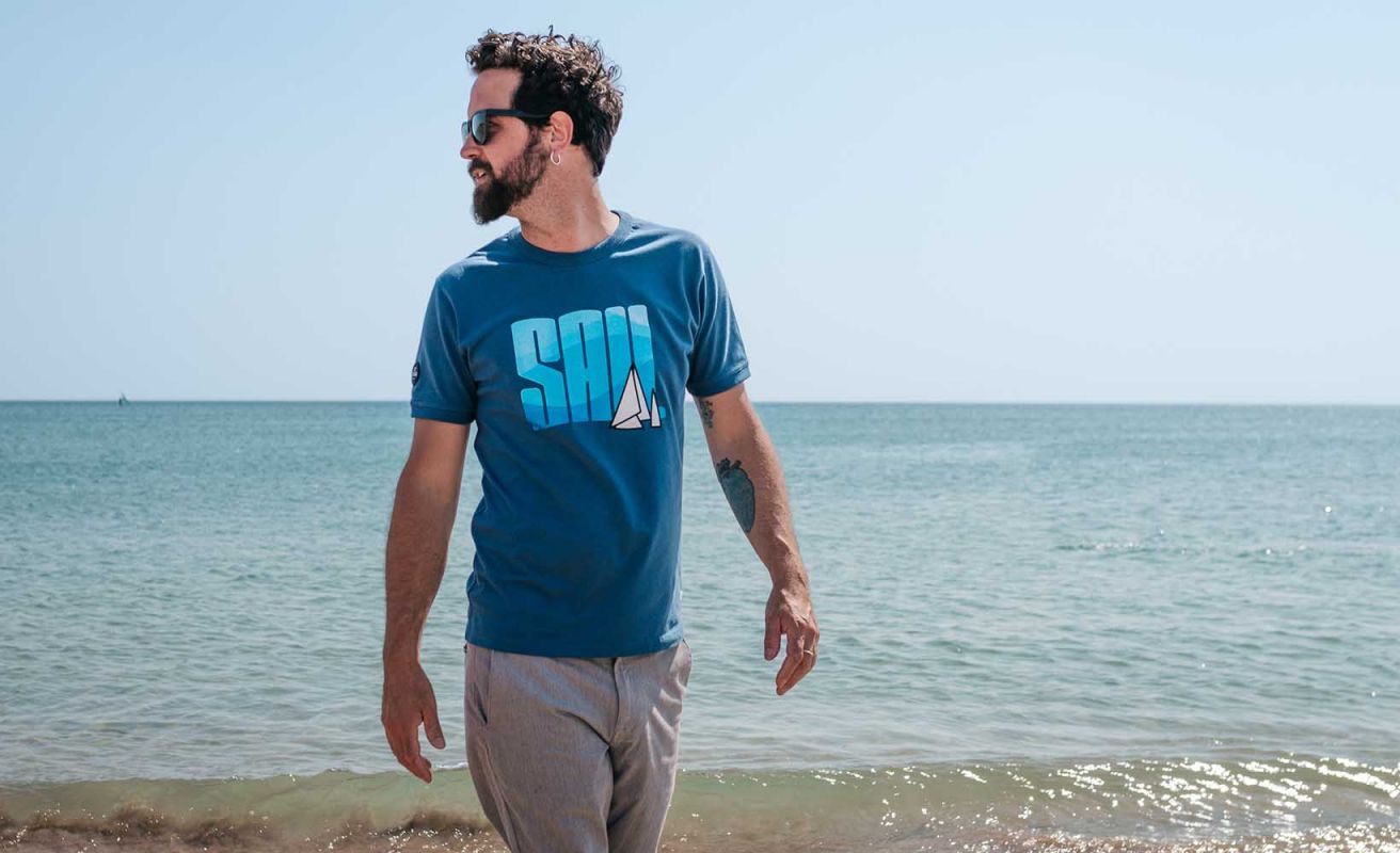 T-Shirt Sail · Blau