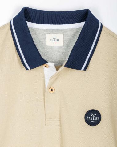 Polo homme Farr· Sable