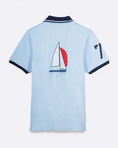 Men's Farr Polo Shirt· Pastel blue