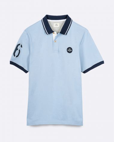 Men's Farr Polo Shirt· Pastel blue