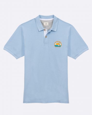 Men's Sun Polo Shirt· Pastel blue