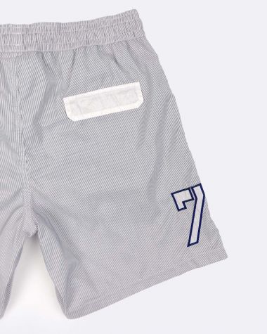 Striped Swim Short · Navy blue