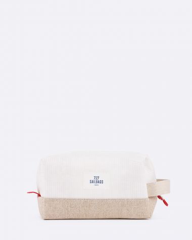 Trousse de toilette Windy crabe · Lin naturel