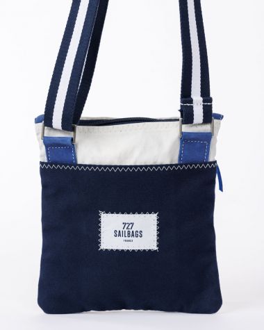 Sacoche bandoulière Travel · Cuir bleu