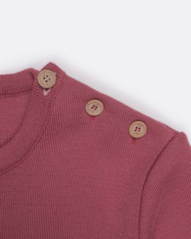 Pull marin Femme Laine Mérinos · Vieux rose
