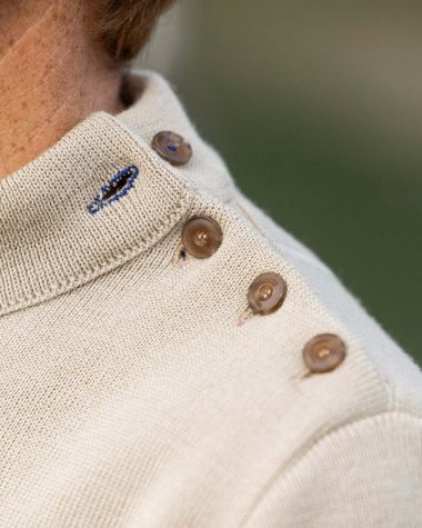 Men's sailor sweater in wool · Chanvre