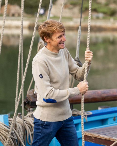 Pull marin Homme · Laine vierge Chanvre Pull marin Homme · Laine vierge Chanvre