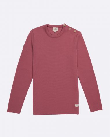 Women's sailor sweater Merino Wool · Old pink