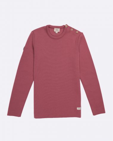 Pull marin Femme Laine Mérinos · Écrevisse