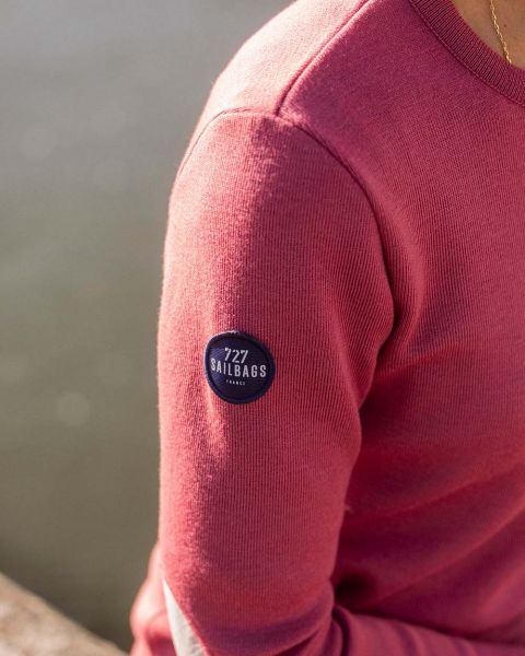 Pull marin Femme Laine Mérinos · Écrevisse