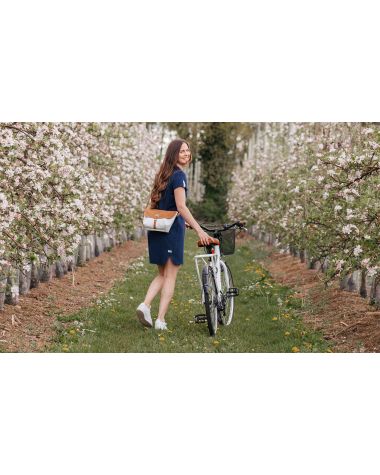 The Calypso cross-body bag · Leather brown recyclé | 727 Sailbags