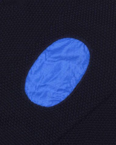 Pullover mit Stehkragen Neufundland · marineblaue Merinowolle