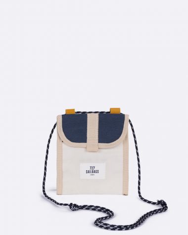 Skate shoulder bag · Navy blue and yellow