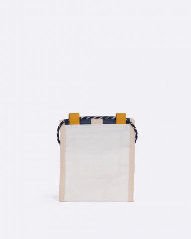 Skate shoulder bag · Navy blue and yellow