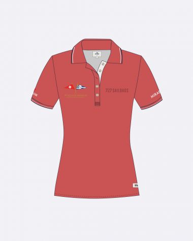 Women's short sleeved polo Coral · Bol d'Or Mirabaud 2024
