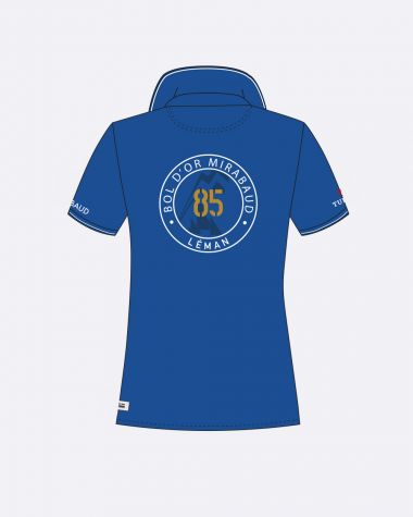 Limitierte Auflage Damen Polohemd kurzärmel blau · Bol d'Or Mirabaud 2024