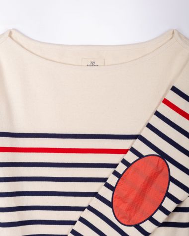 Women's Breton Shirt Midship · Red and light beige