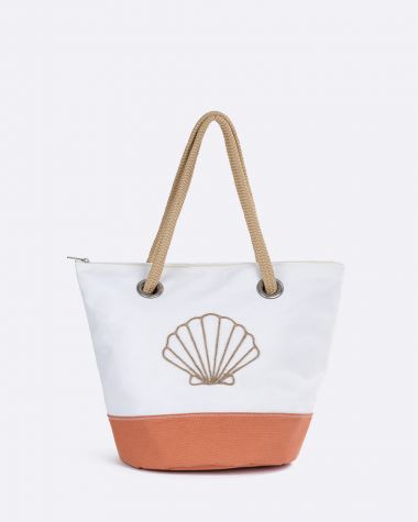 Sac à main Sandy · Coton corail