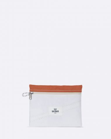 Pochette zippée · Coton corail