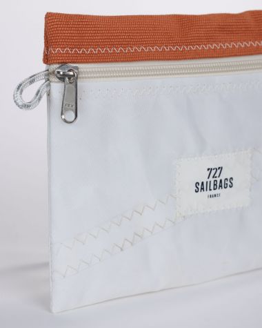 Pochette zippée · Coton corail